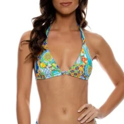 Luli Fama Amalfi Triangle Bikini Double Lacet