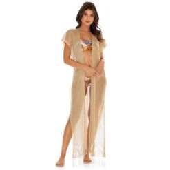 Luli Fama Golden Queen Caftan Long