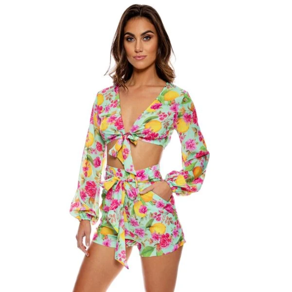 Luli Fama Limoncello Ensemble Top Short 1 Luli Fama Limoncello Ensemble Top Short