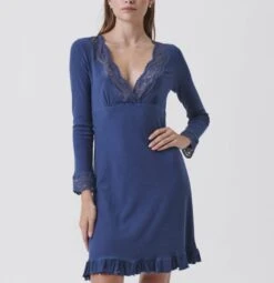 Valery Atmosfera Chemise De Nuit Longue Manches Longues